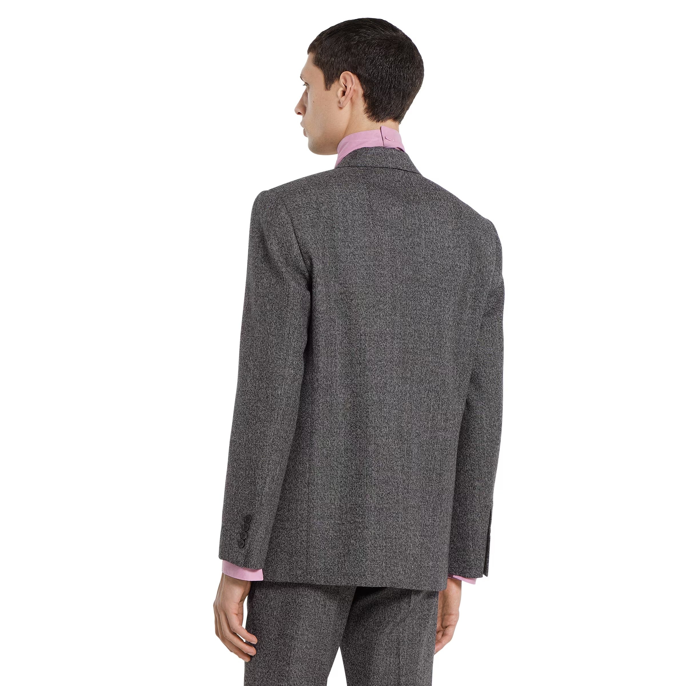 Wool mouliné jacket
