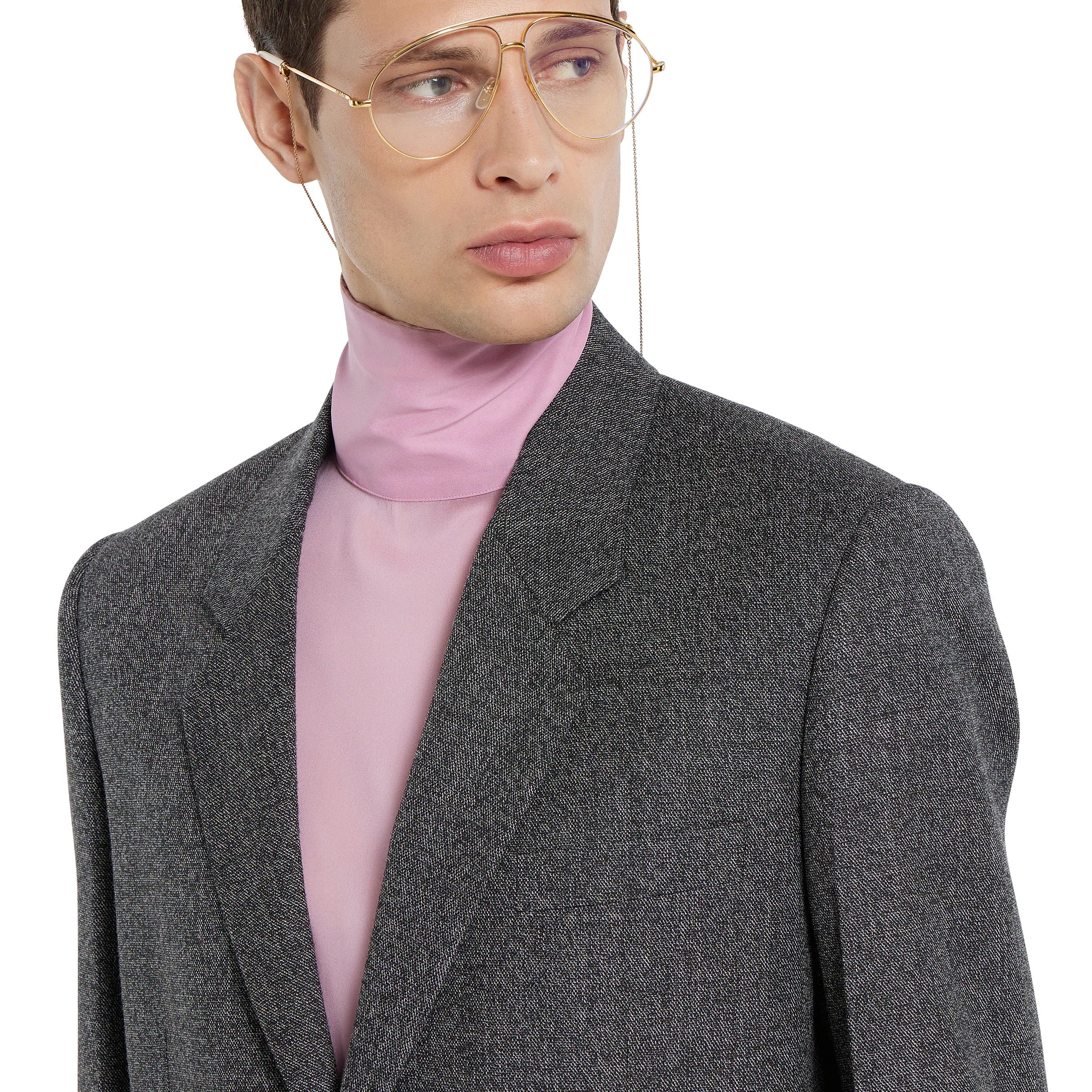 Wool mouliné jacket
