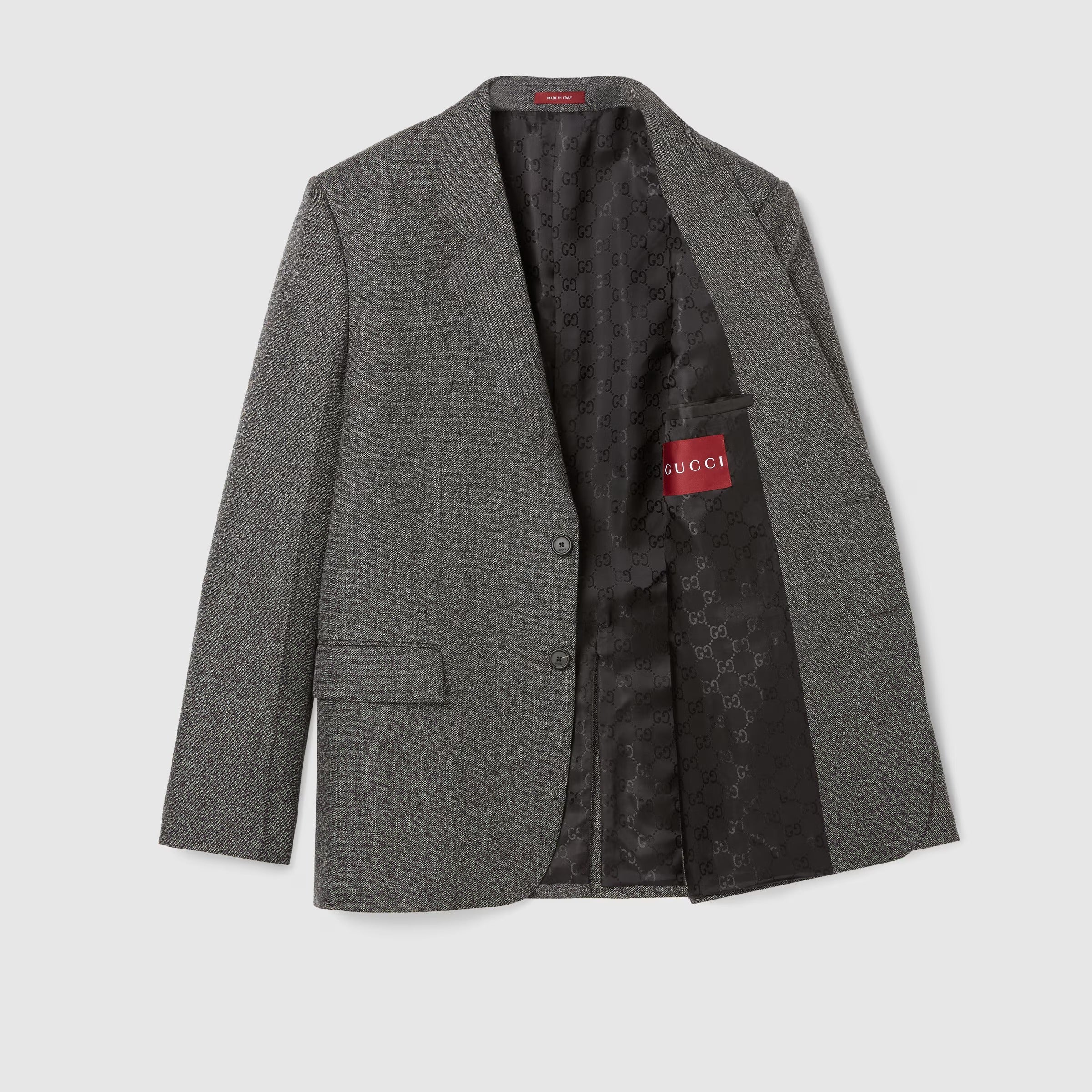 Wool mouliné jacket