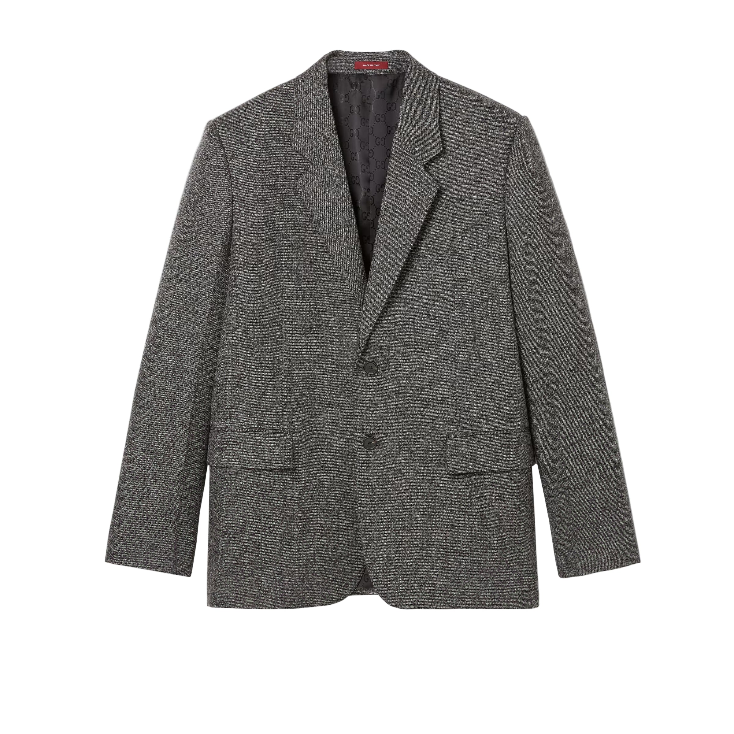 Wool mouliné jacket