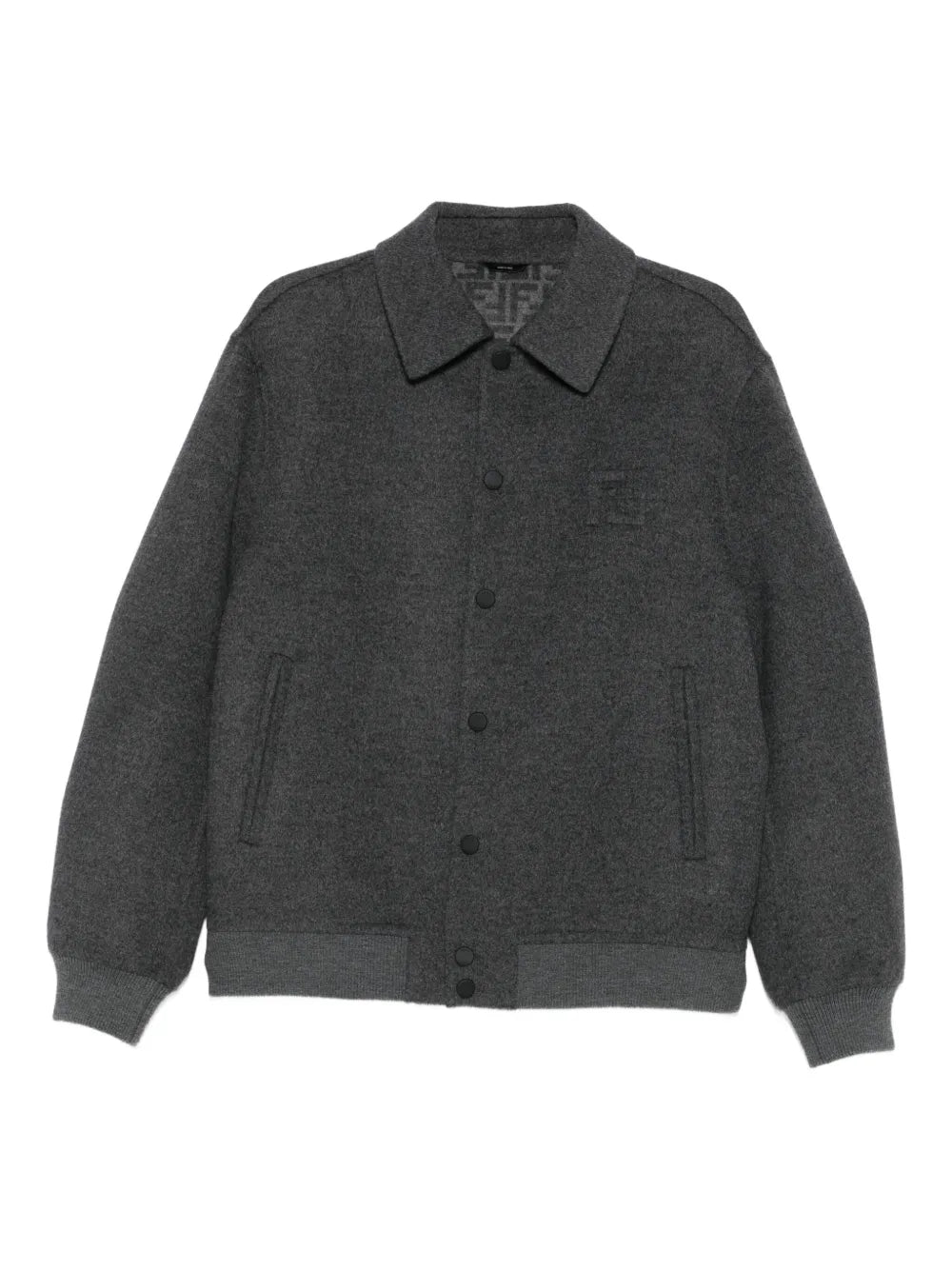 Wool overshirt-FENDI-Verso