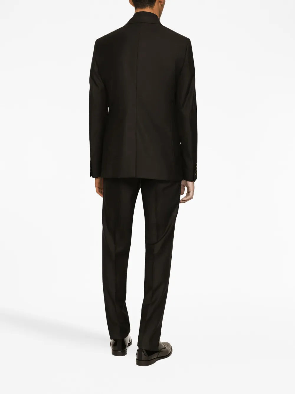 Wool-silk single-breasted suit-DOLCE & GABBANA-Verso