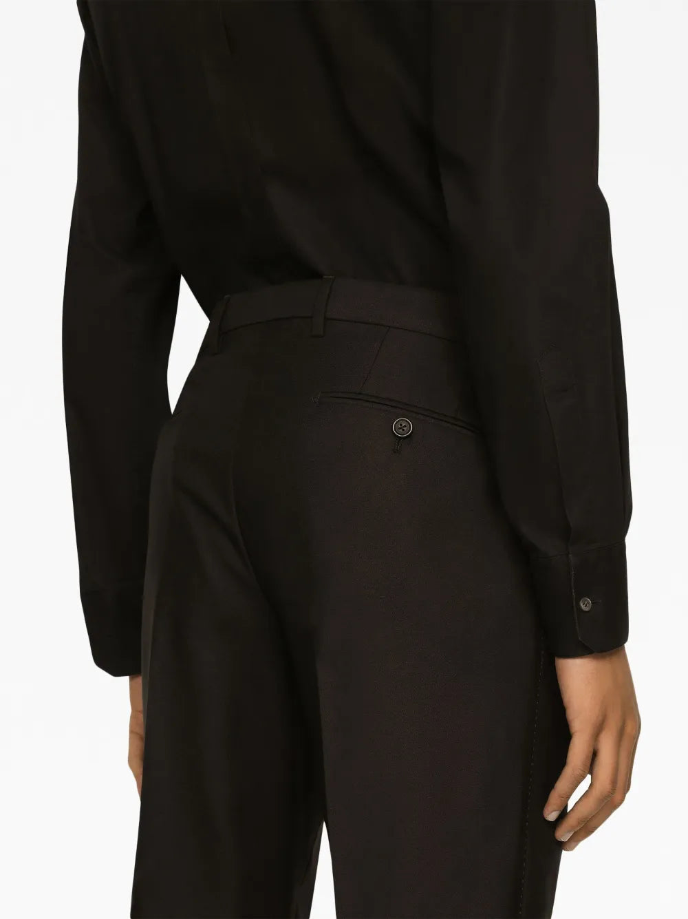 Wool-silk single-breasted suit-DOLCE & GABBANA-Verso