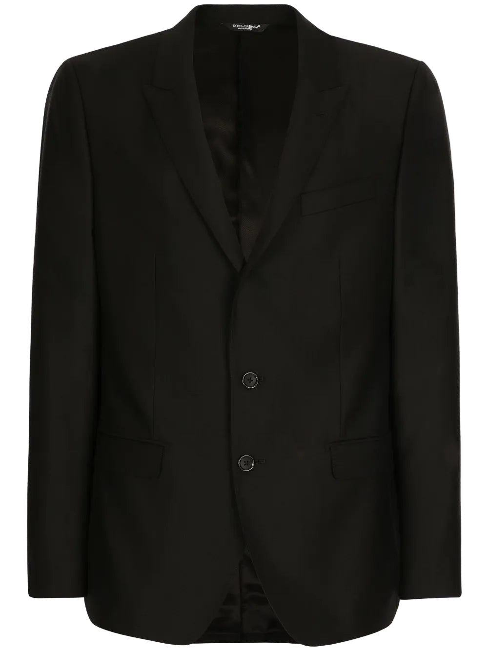 Wool-silk single-breasted suit-DOLCE & GABBANA-Verso