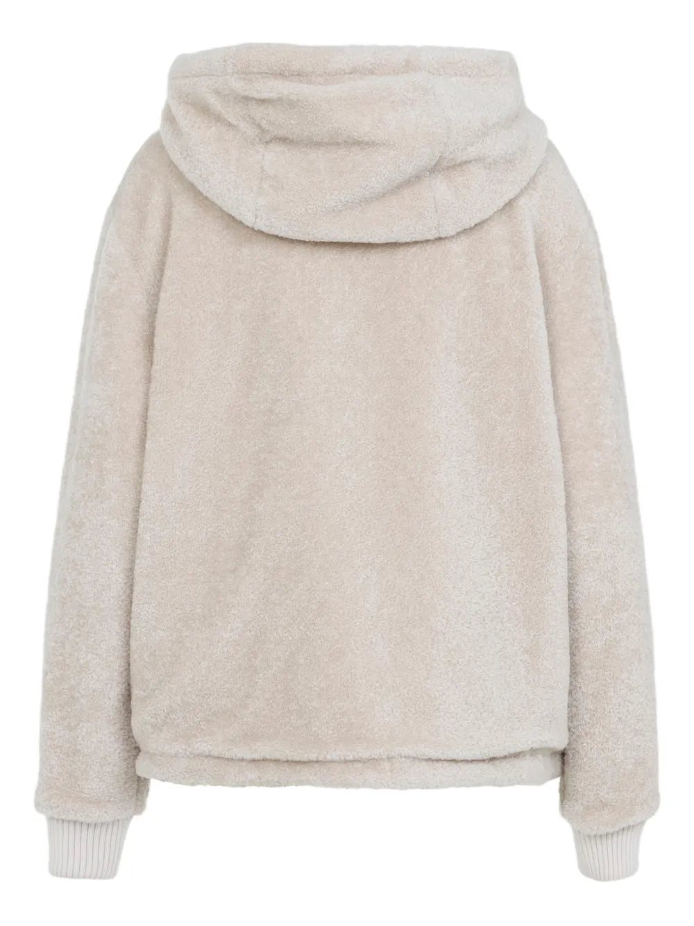 Zip-up fleece hooded jacket-MONCLER-Verso