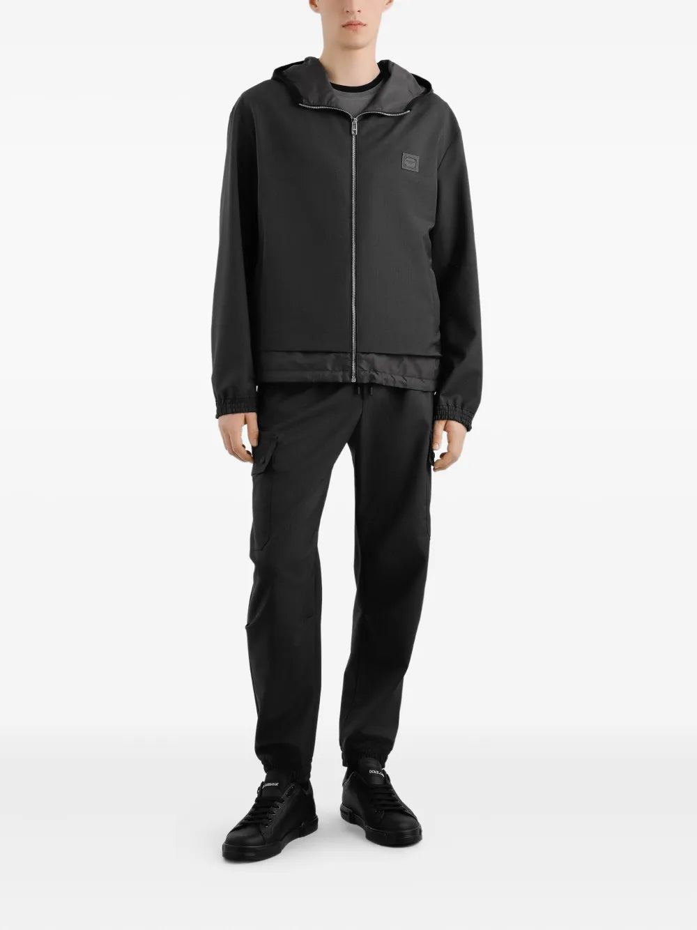 Zip-up Hooded Jacket-DOLCE & GABBANA-Verso
