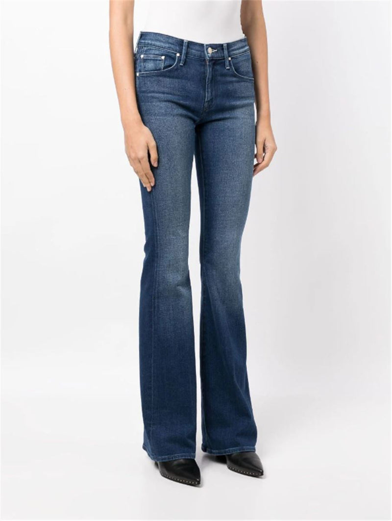 LIGHT-WASH BOOTCUT JEANS
