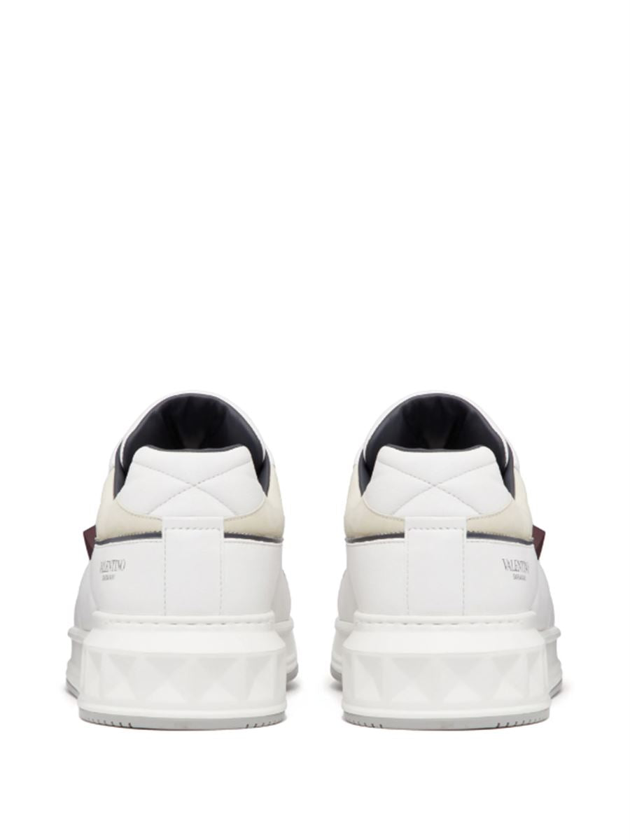 ONE STUD LEATHER SNEAKERS VALENTINO