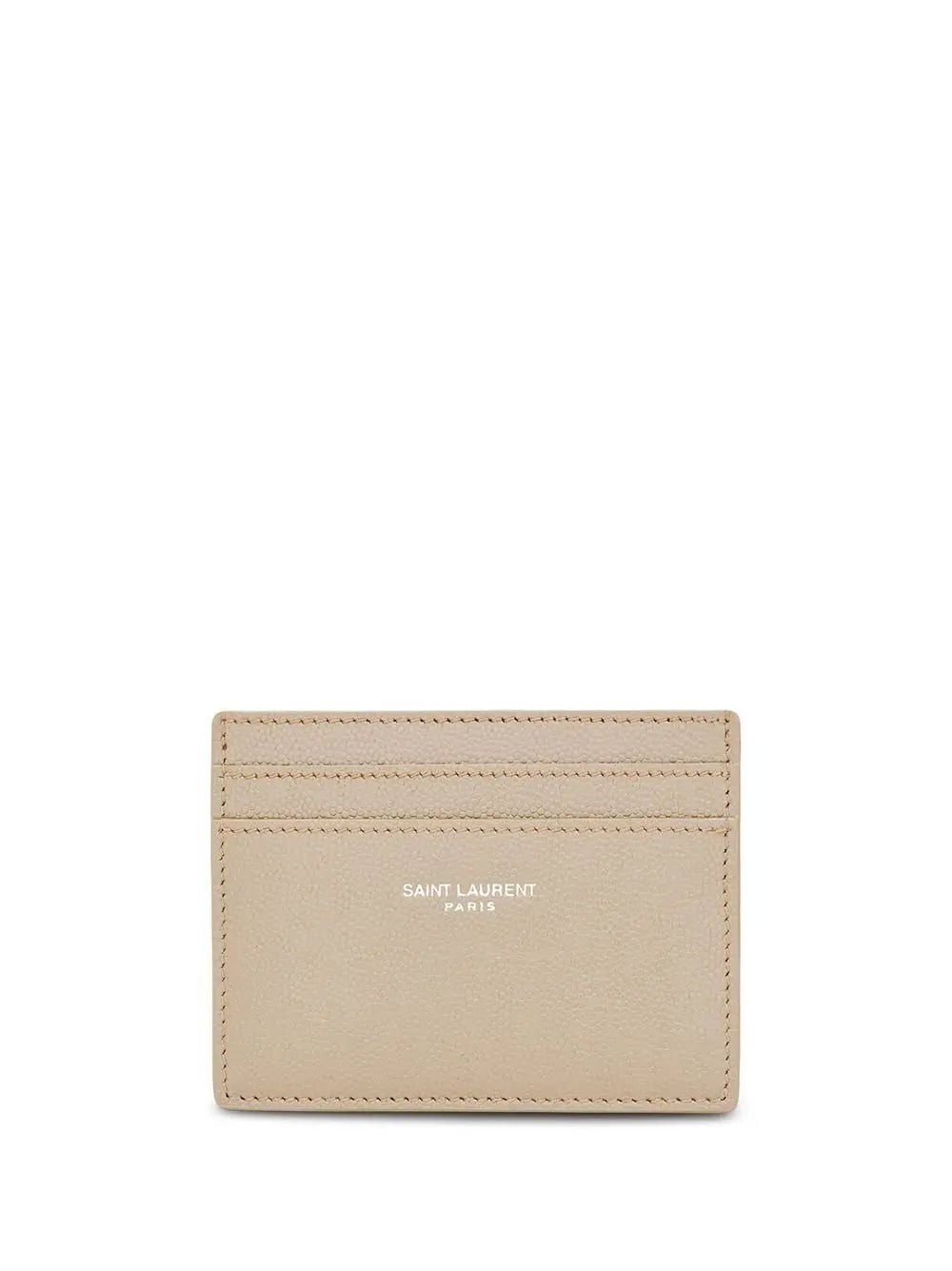 LOGO-PRINT LEATHER CARD HOLDER SAINT LAURENT