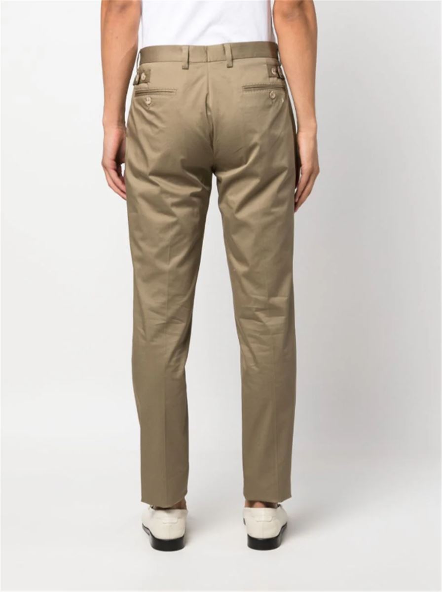 STRAIGHT-LEG COTTON CHINO TROUSERS DOLCE & GABBANA
