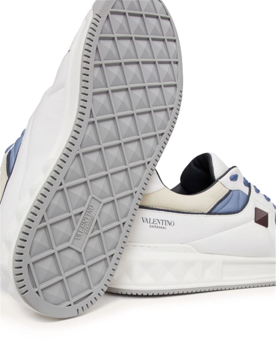 ONE STUD LEATHER SNEAKERS VALENTINO