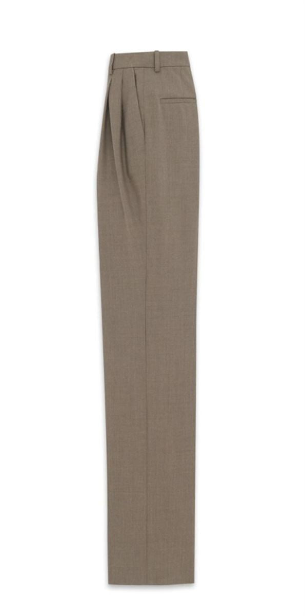 PRESSED-CREASE TAILORED TROUSERS