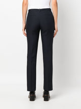 WOOL-SILK BLEND TAILORED TROUSERS