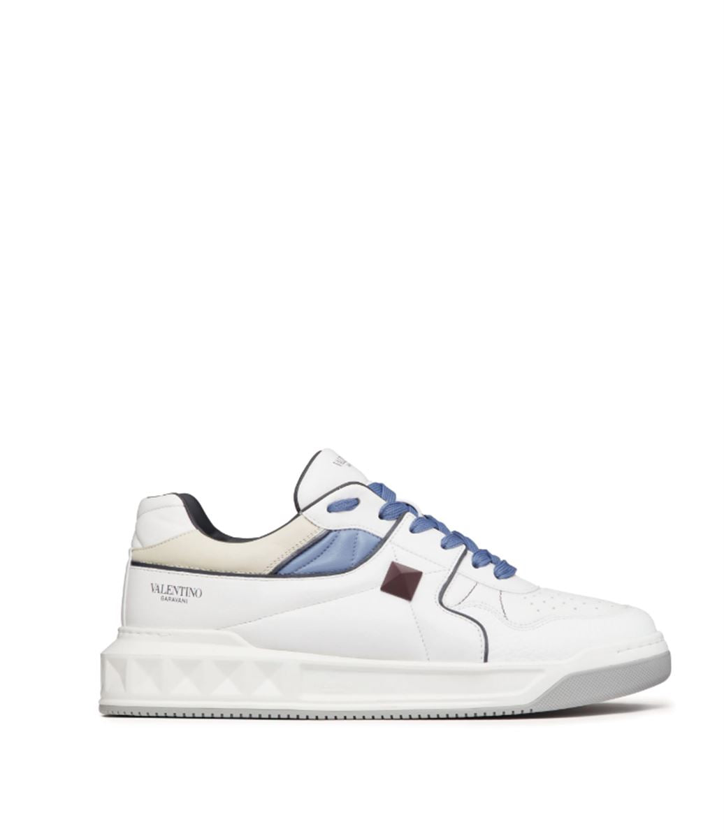 ONE STUD LEATHER SNEAKERS VALENTINO