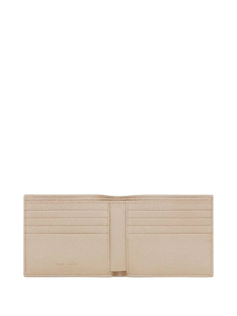 BI-FOLD PEBBLED-LEATHER WALLET-SAINT LAURENT-Verso