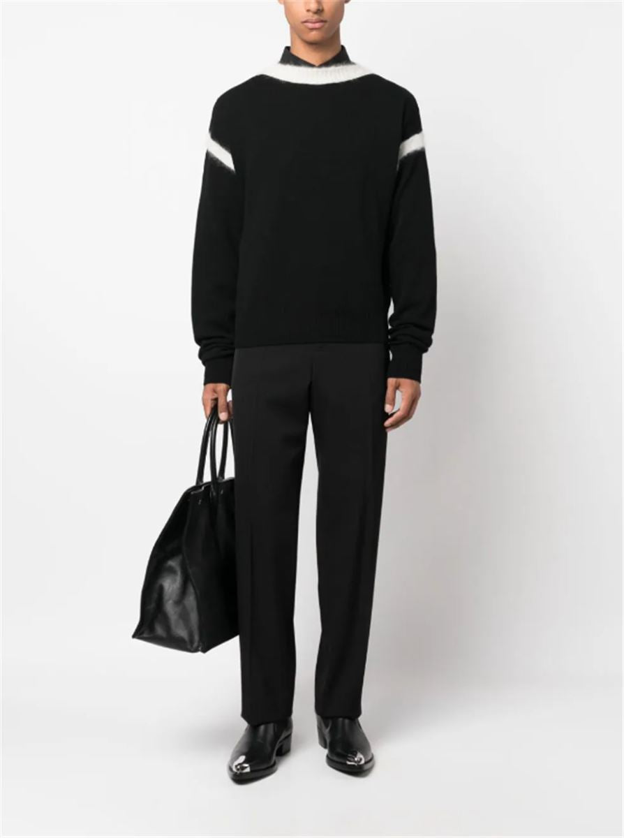 BICOLOUR KNITTED JUMPER SAINT LAURENT