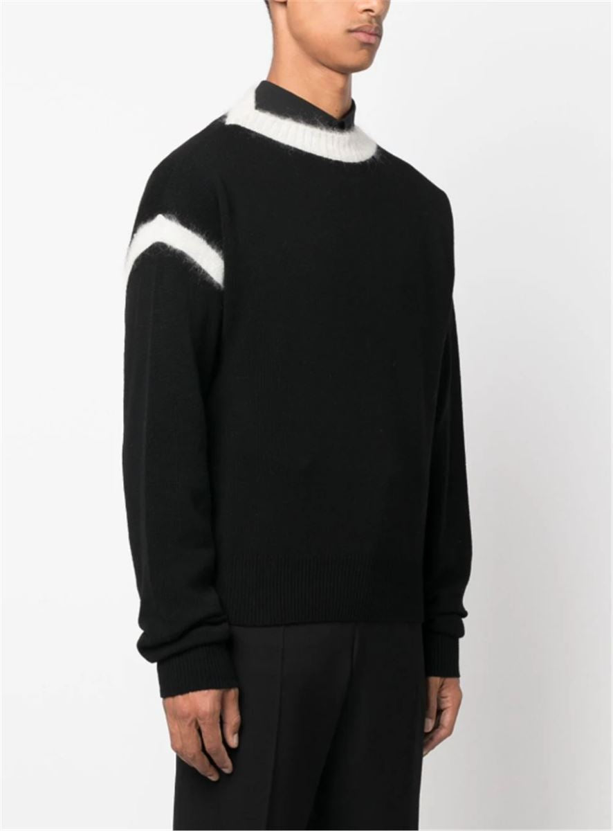 BICOLOUR KNITTED JUMPER SAINT LAURENT