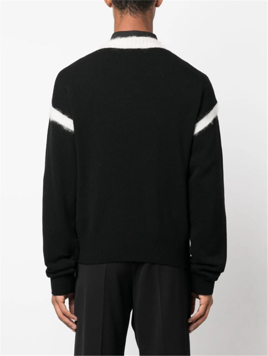 BICOLOUR KNITTED JUMPER SAINT LAURENT