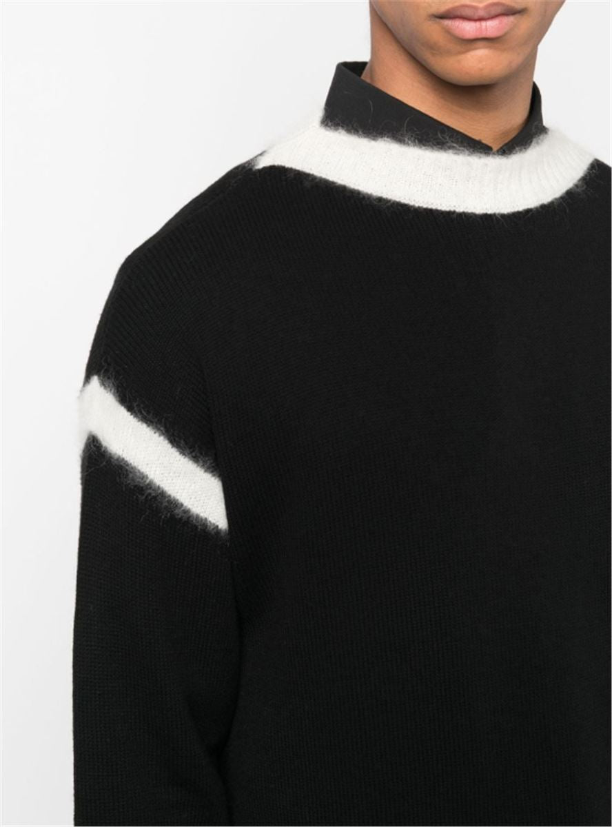 BICOLOUR KNITTED JUMPER SAINT LAURENT