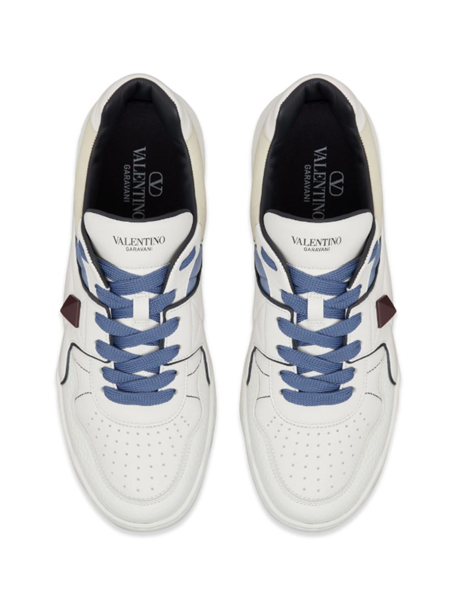 ONE STUD LEATHER SNEAKERS VALENTINO