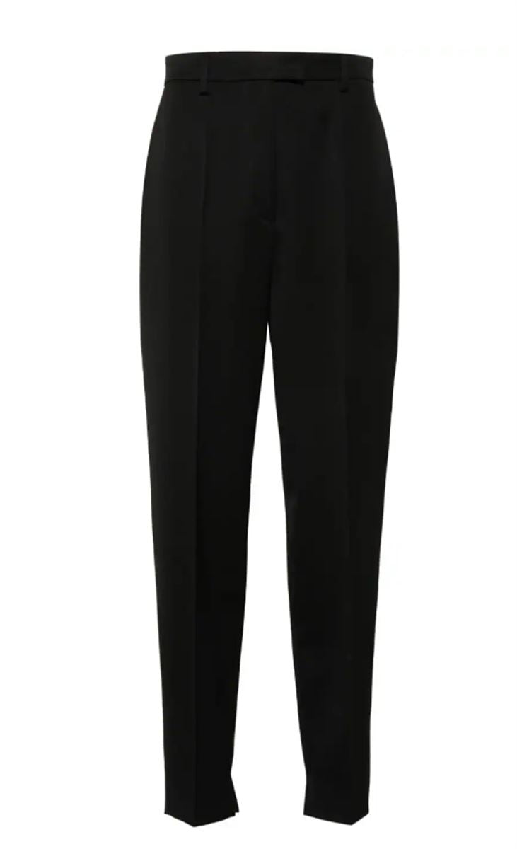 PRESSED-CREASE TAPERED-LEG TROUSERS PRADA