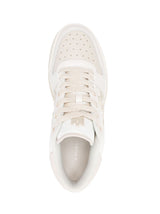 LOGO-EMBOSSED LEATHER SNEAKERS