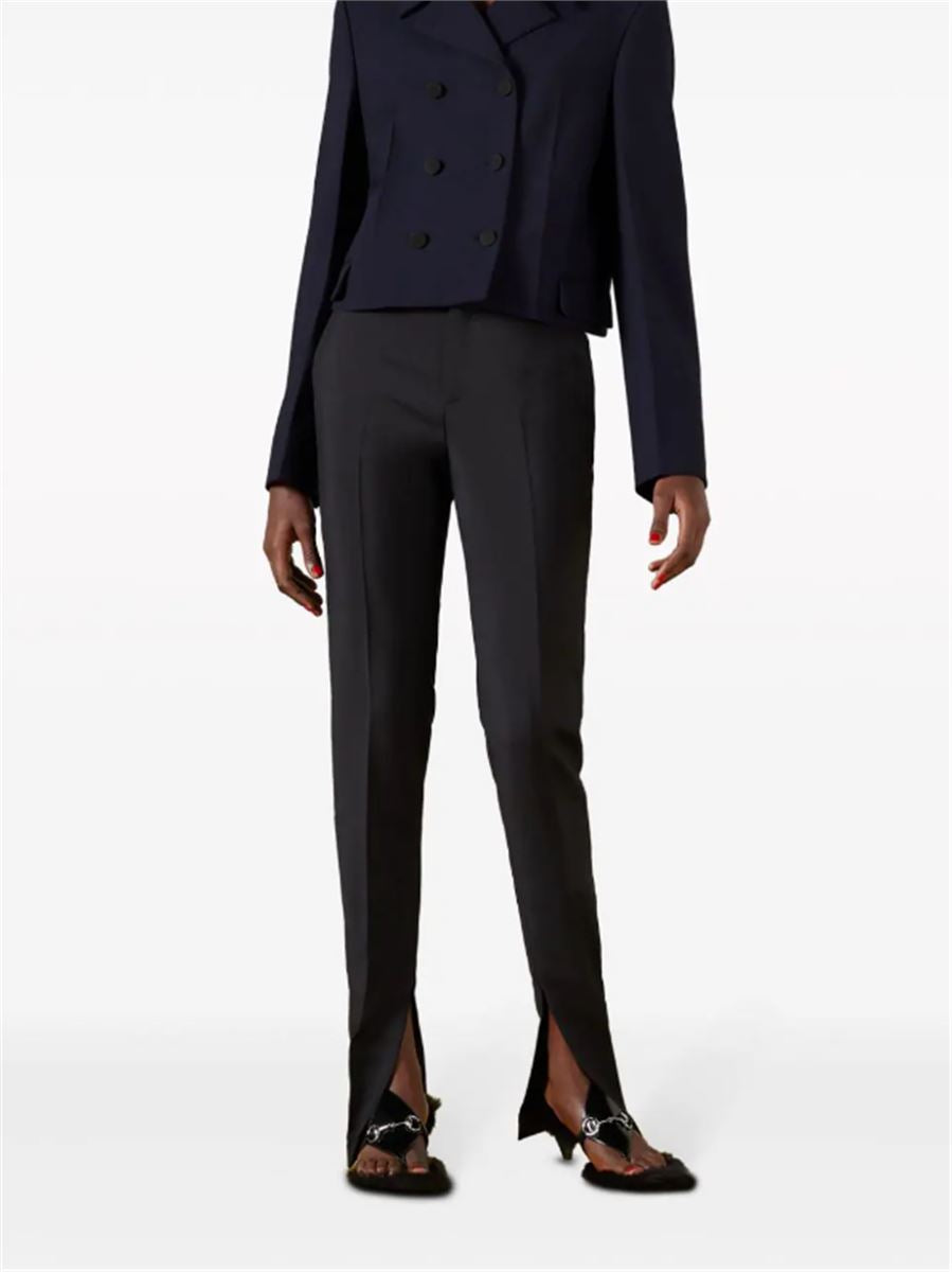 HORSEBIT WOOL TAILORED TROUSERS GUCCI