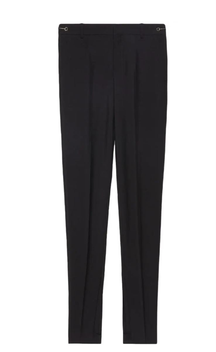 HORSEBIT WOOL TAILORED TROUSERS GUCCI