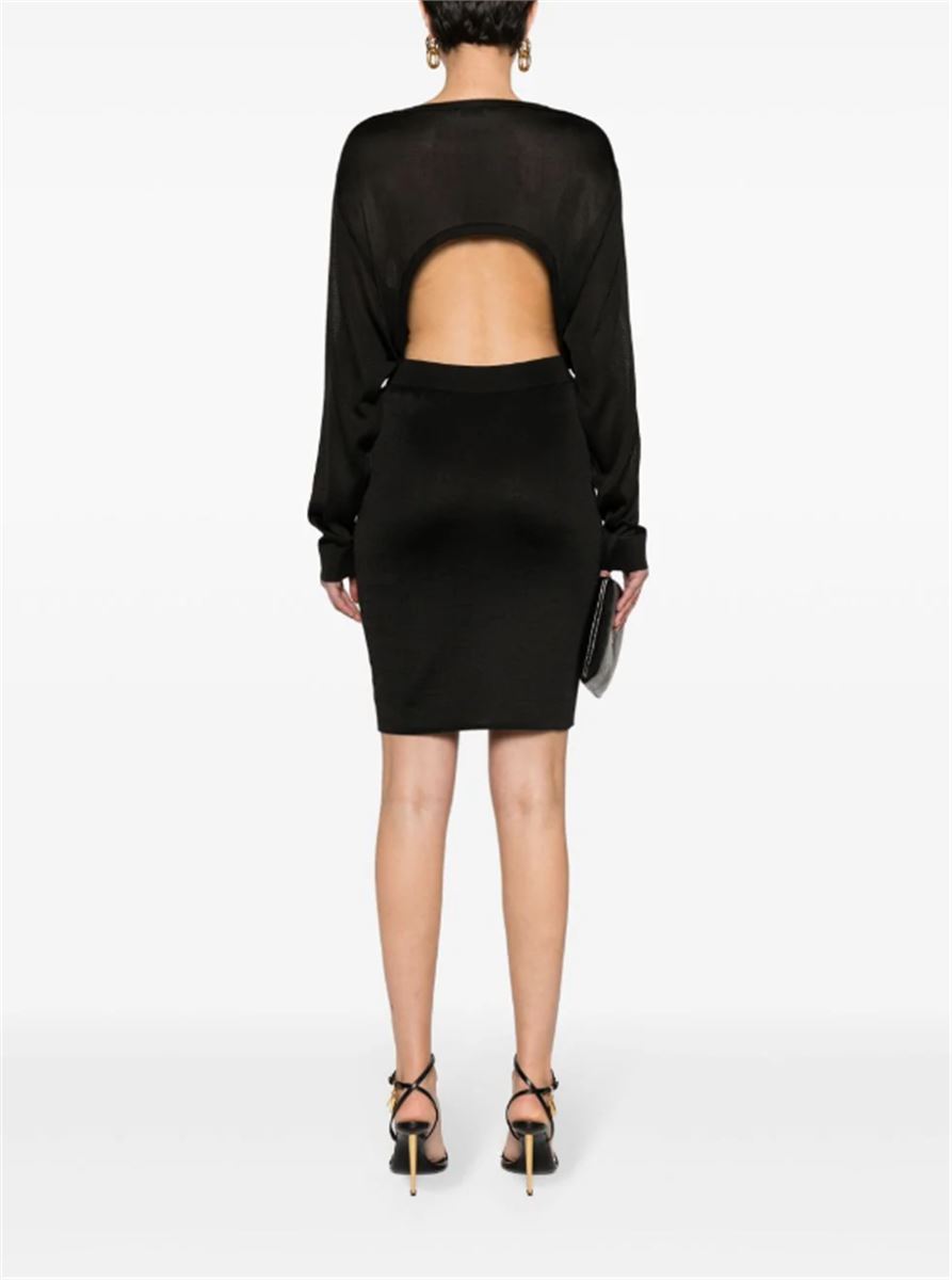 OPEN-BACK KNITTED DRESS SAINT LAURENT
