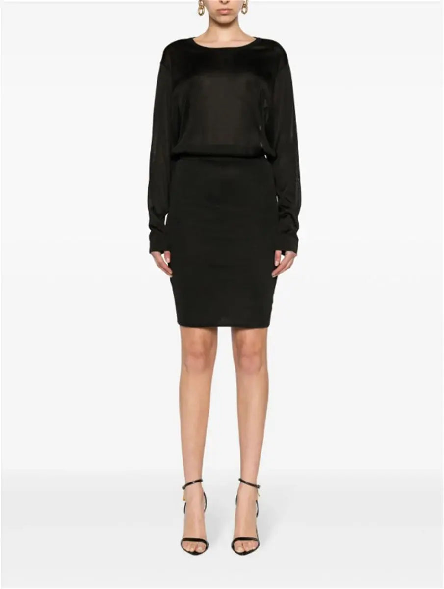 open-back knitted dress SAINT LAURENT