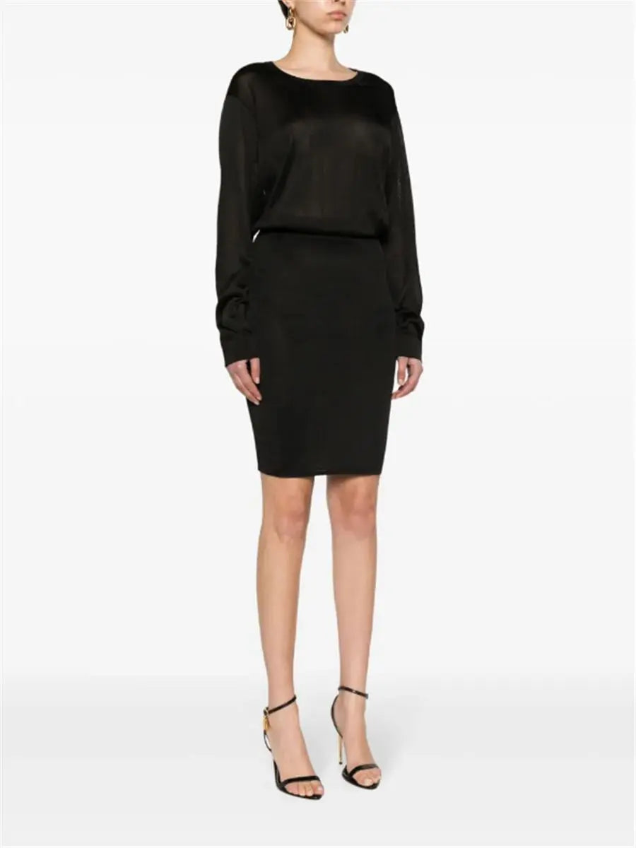 open-back knitted dress SAINT LAURENT