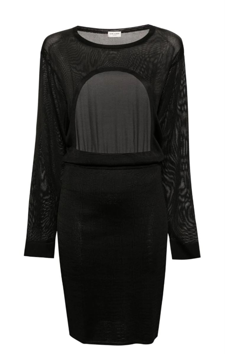 OPEN-BACK KNITTED DRESS SAINT LAURENT