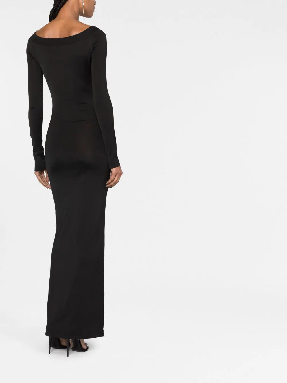 PLUNGING V-NECK MAXI DRESS SAINT LAURENT