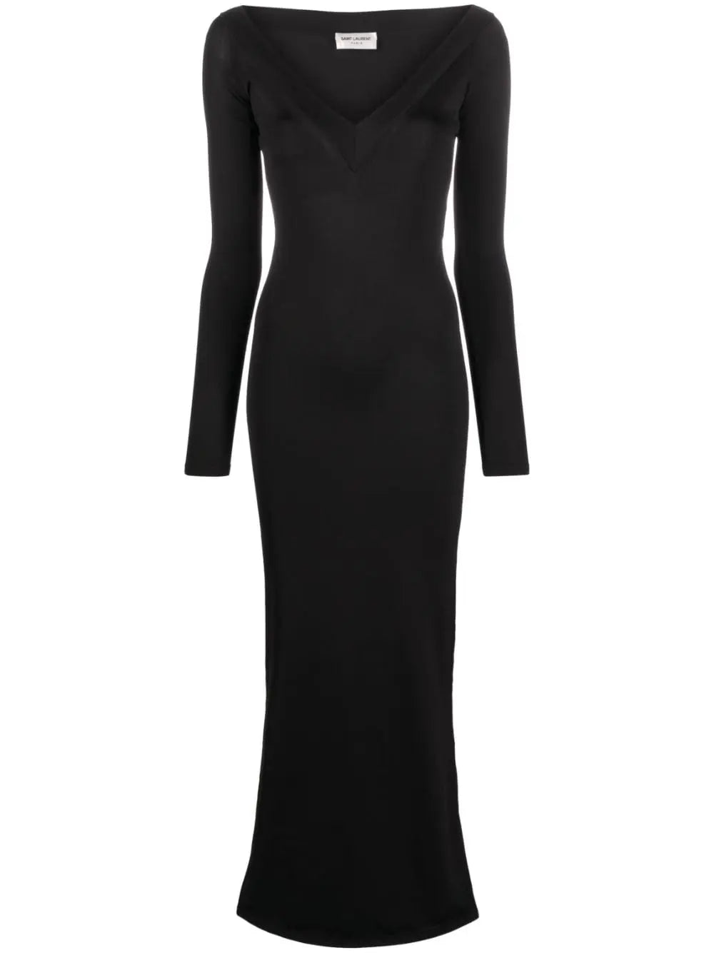 PLUNGING V-NECK MAXI DRESS SAINT LAURENT