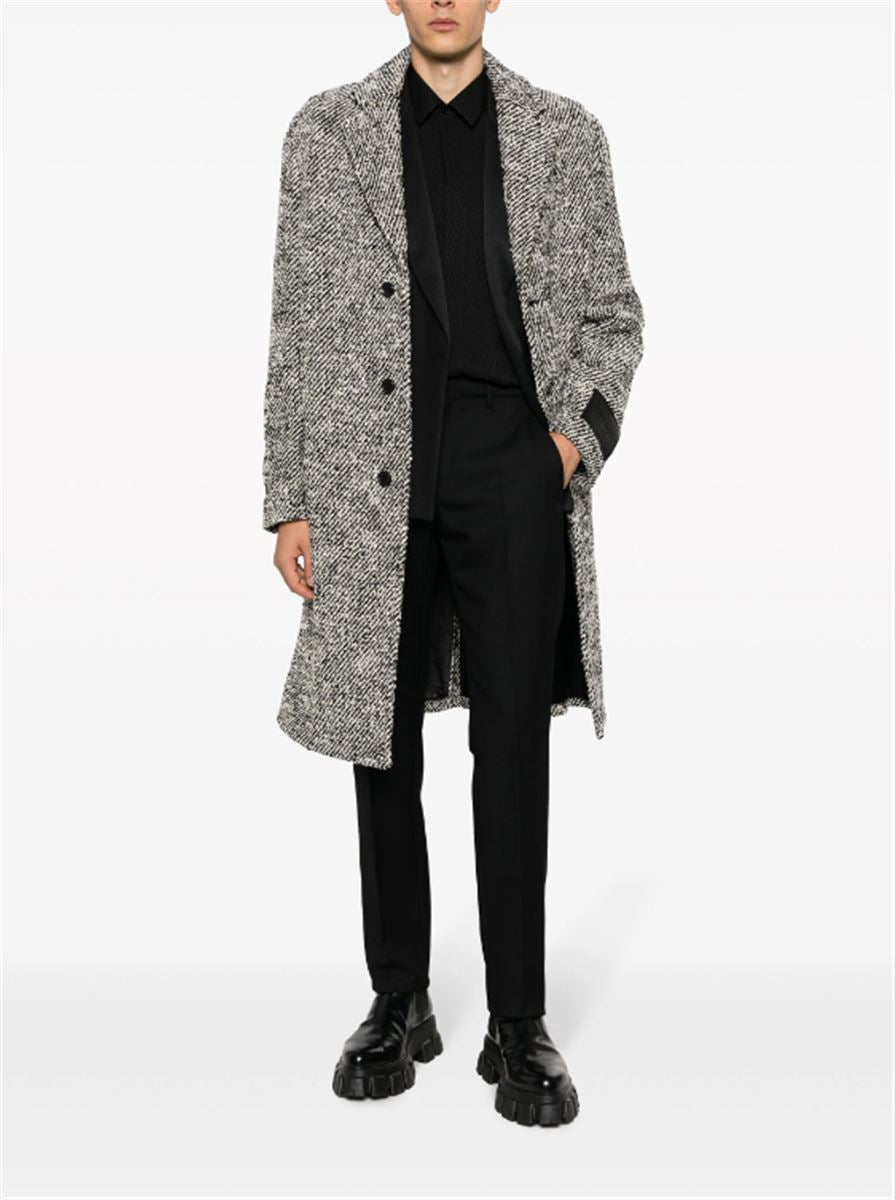 SLIM-CUT WOOL TROUSERS VERSACE