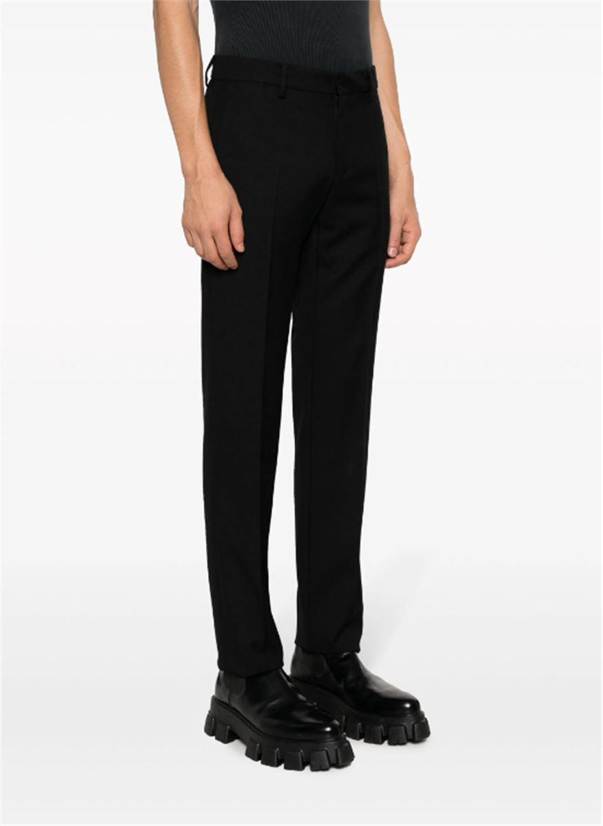 SLIM-CUT WOOL TROUSERS VERSACE