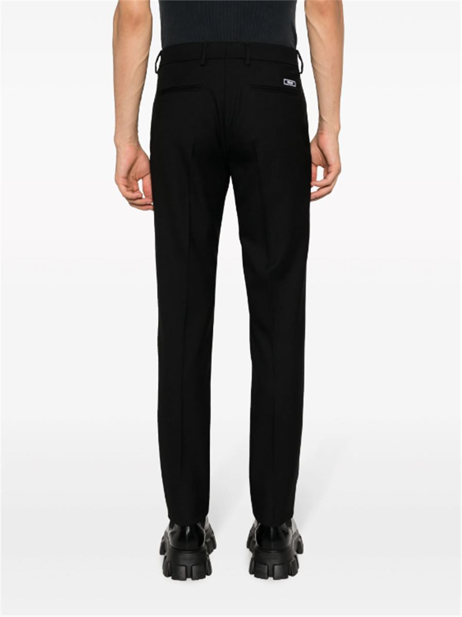 SLIM-CUT WOOL TROUSERS VERSACE