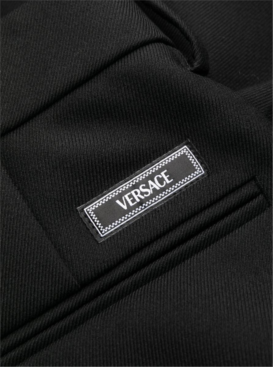 SLIM-CUT WOOL TROUSERS VERSACE