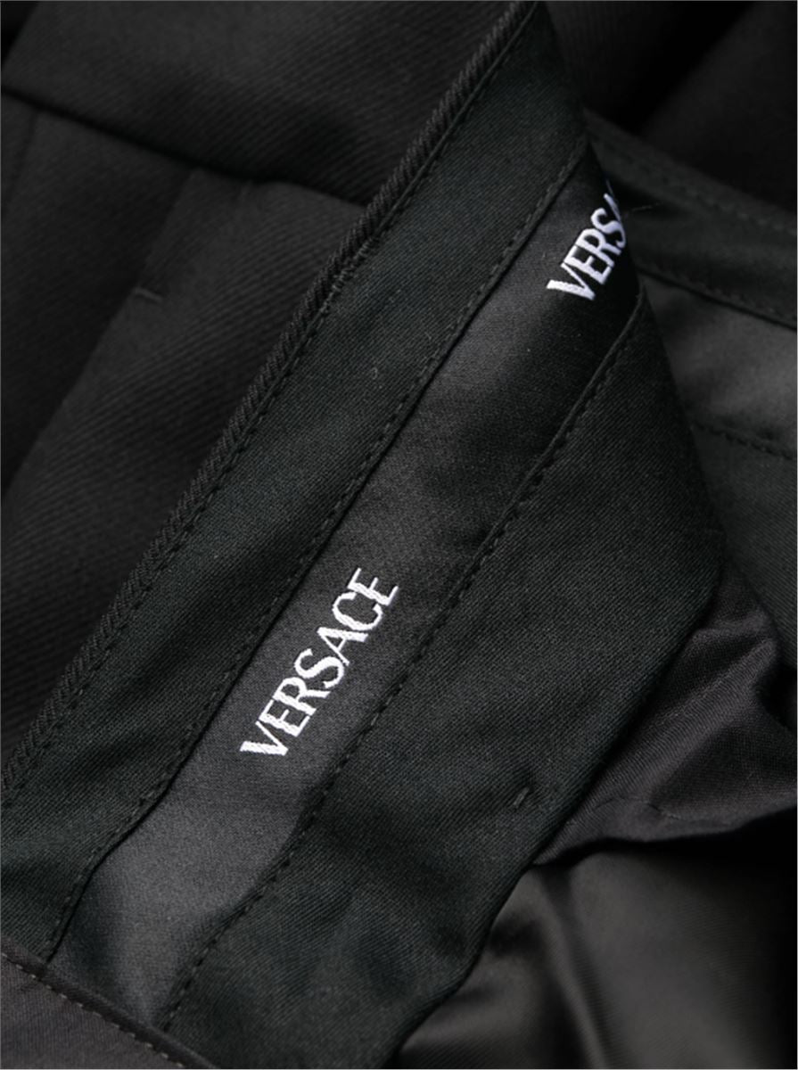 SLIM-CUT WOOL TROUSERS VERSACE