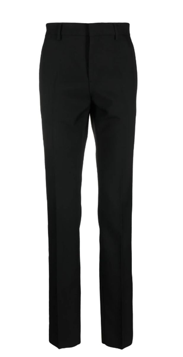 SLIM-CUT WOOL TROUSERS VERSACE