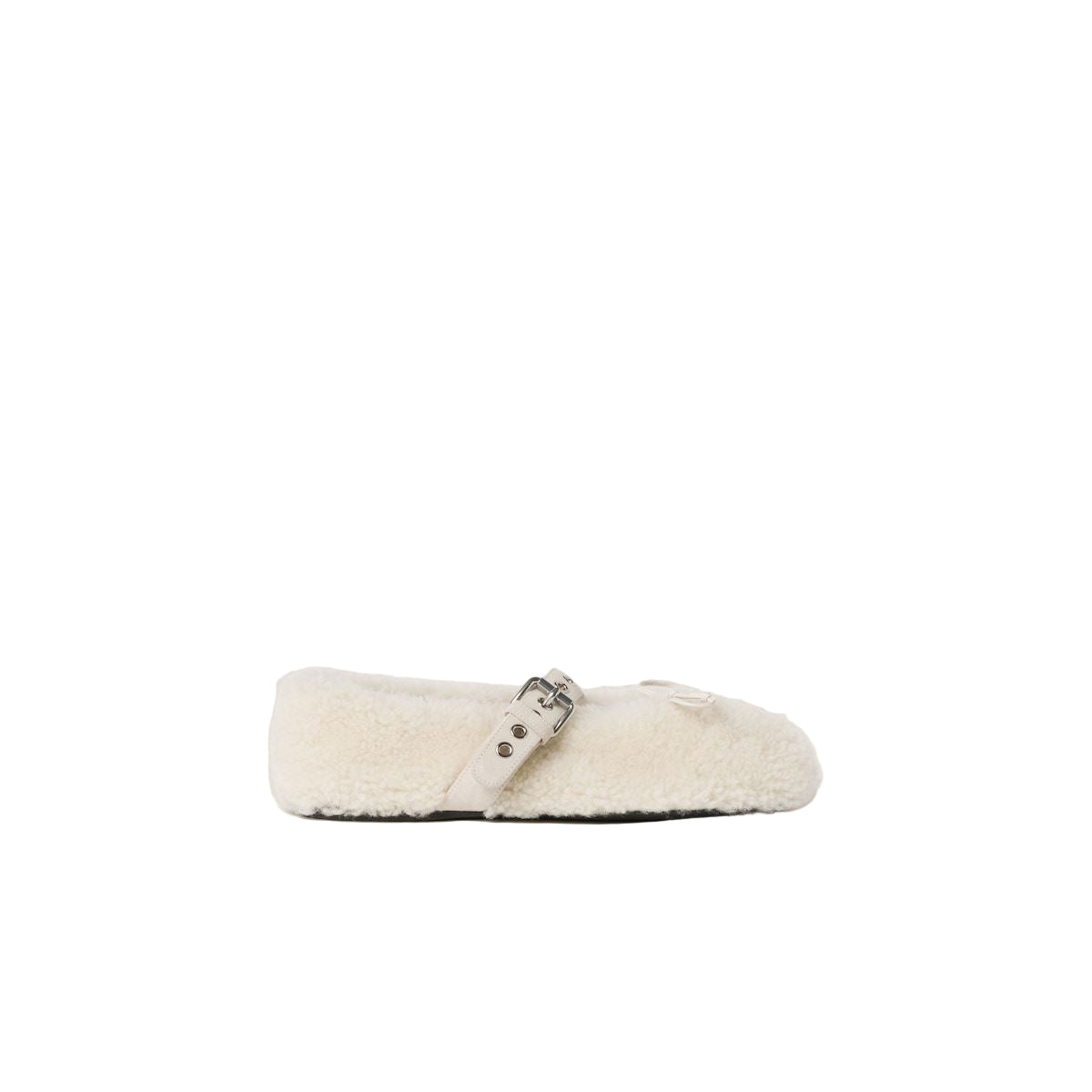 Shearling ballerinas