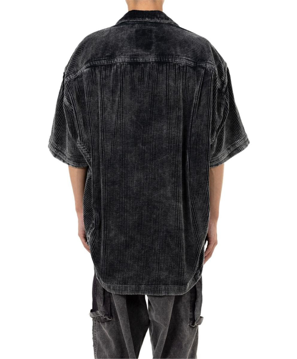 AMATEUR SEWN LIKE CORDUROY SHORT-SLEEVE SHIRT - MAISON MIHARA YASUHIRO - Verso