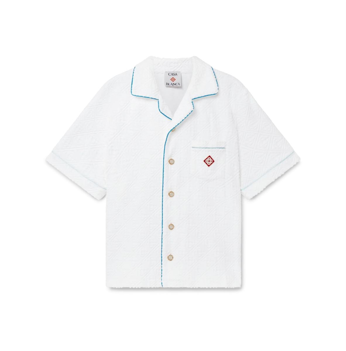 TENNIS STRIPE TOWELLING SHIRT - CASABLANCA - Verso