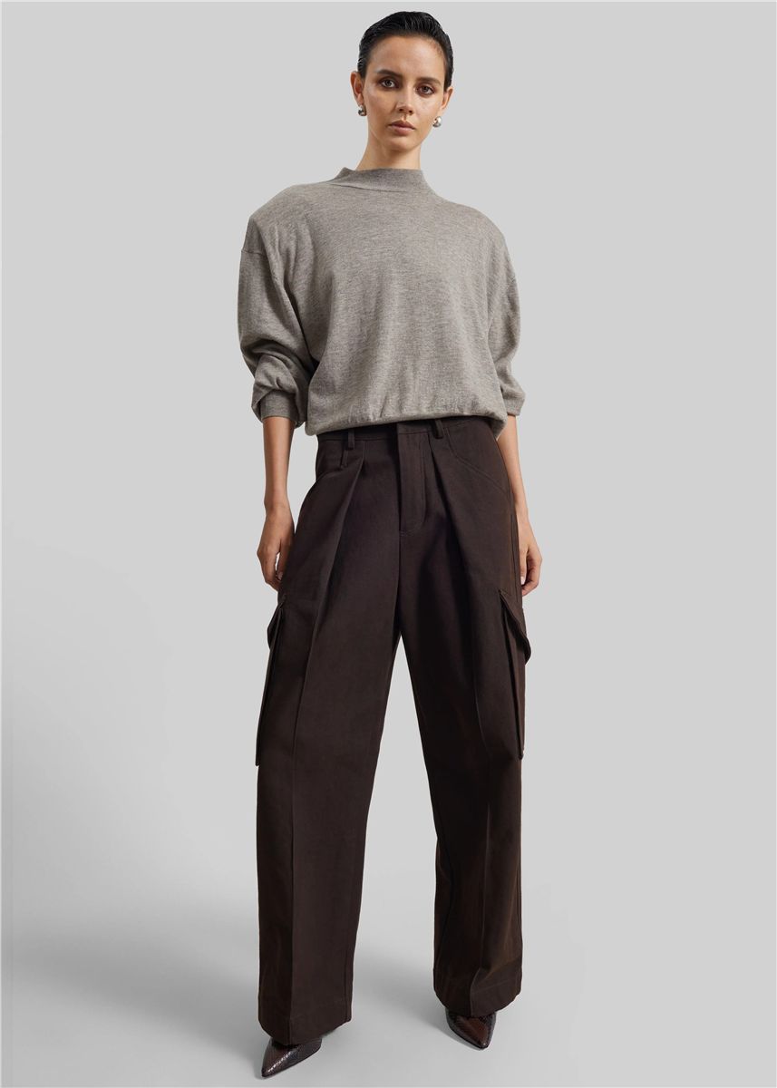 Rue padded high neck sweater-THE FRANKIE SHOP-Verso