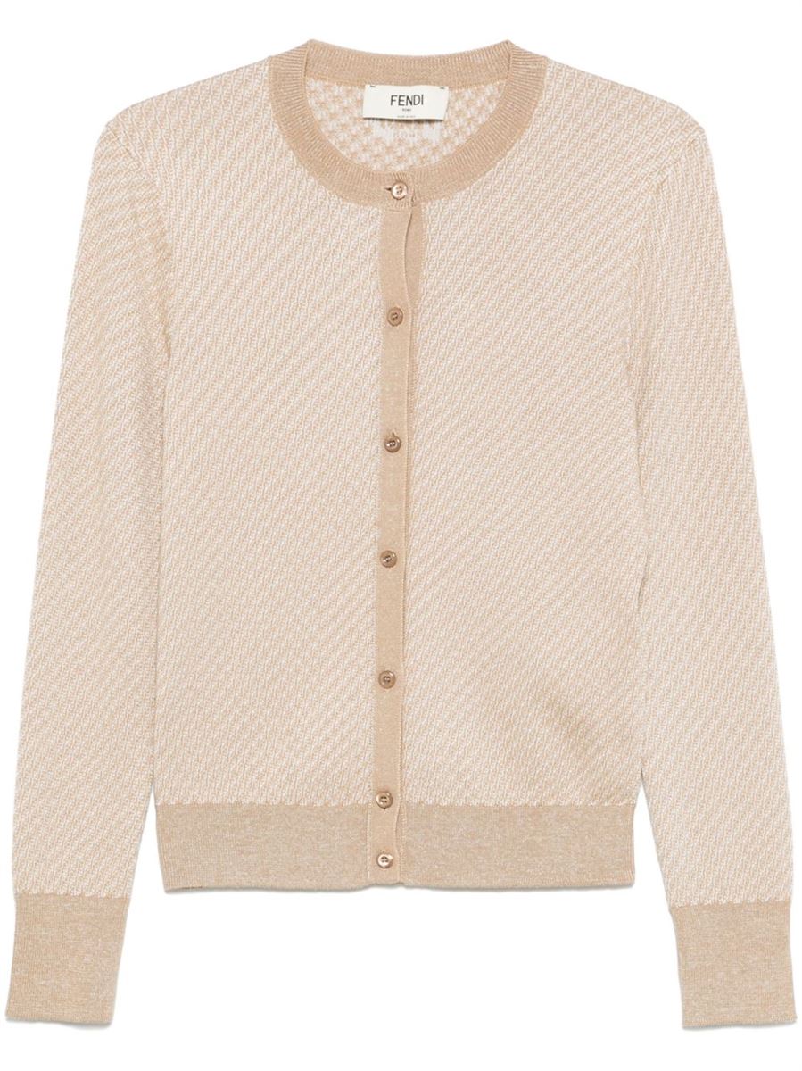 FF-JACQUARD CARDIGAN - FENDI - Verso