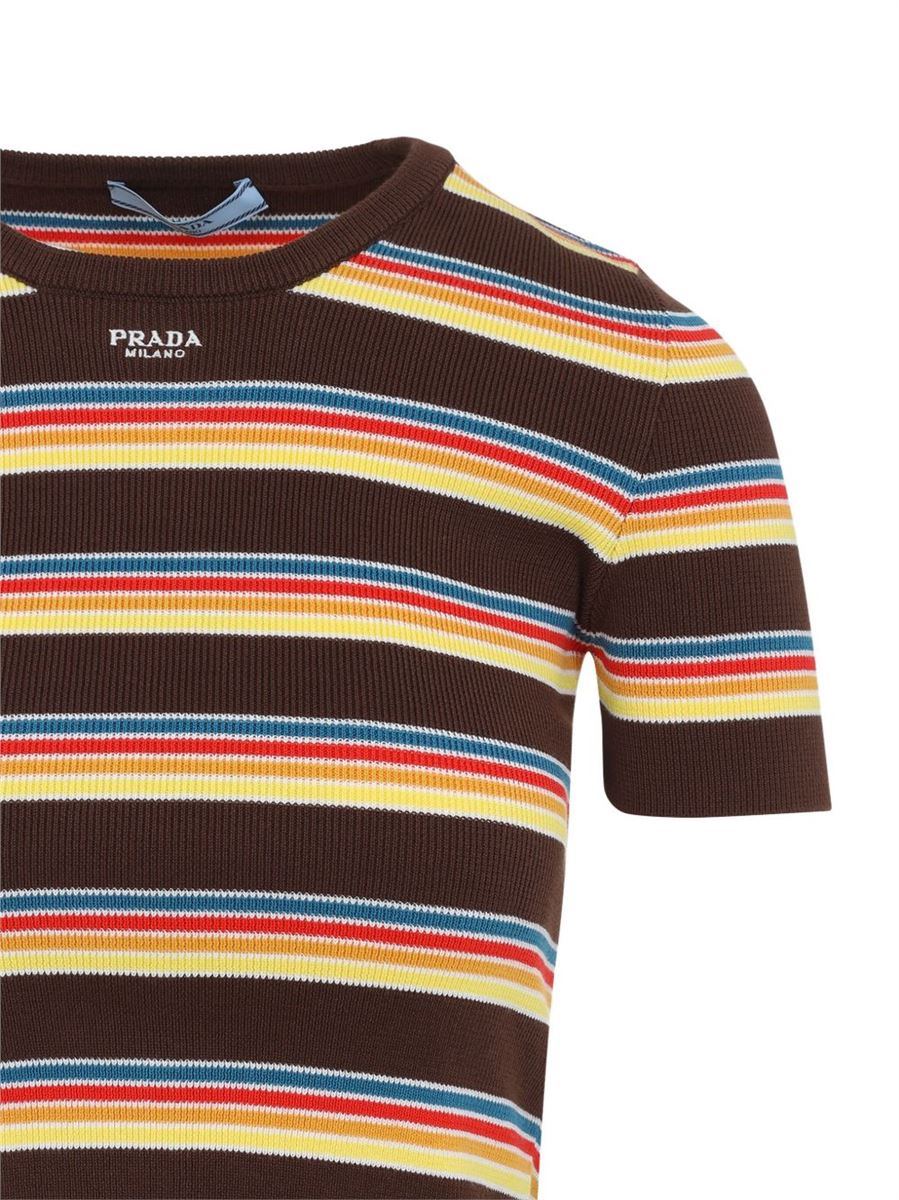 STRIPED T-SHIRT - PRADA - Verso