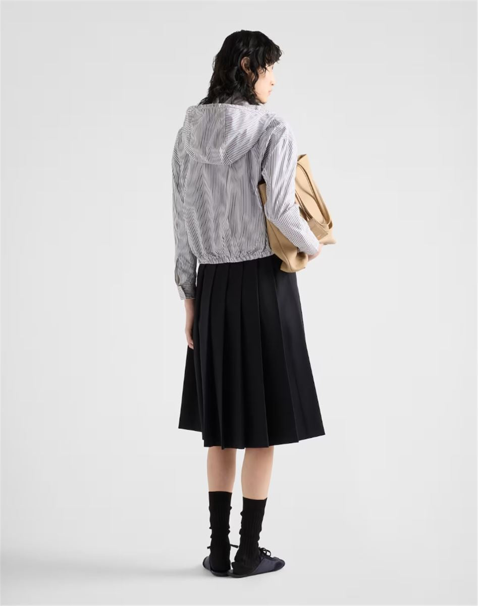 STRIPED POPLIN BLOUSON JACKET - PRADA - Verso