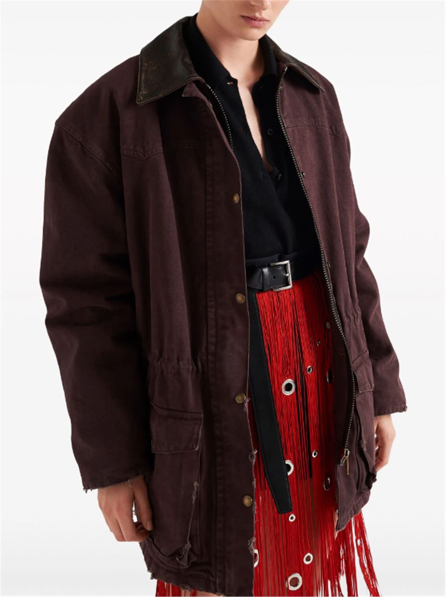 LONG-SLEEVE CASHMERE POLO SHIRT PRADA
