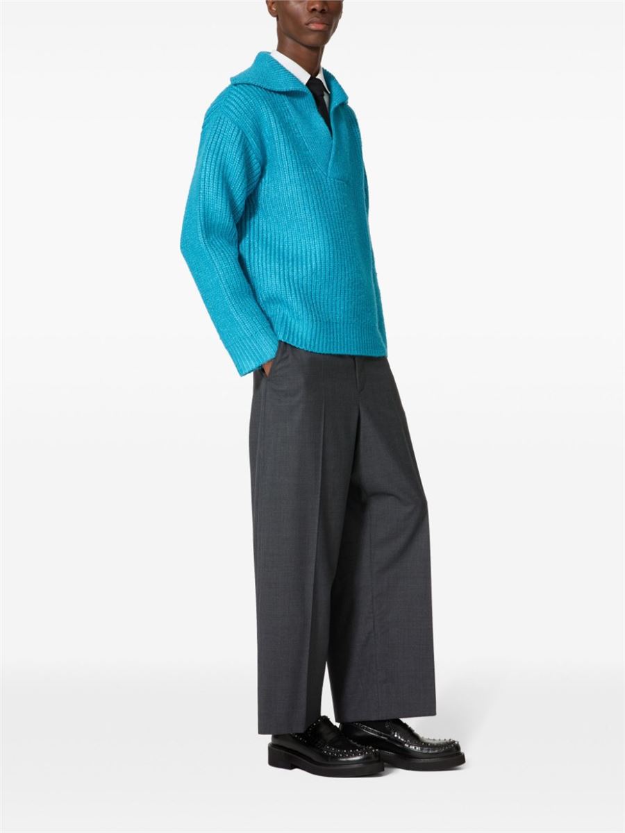 VIRGIN WOOL-BLEND TROUSERS VALENTINO