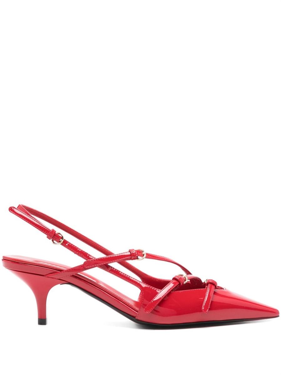 55MM PATENT SLINGBACK PUMPS MIU MIU